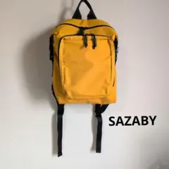 希少！　SAZABY　イエロー スクエアリュックサック バックパックのサムネイル