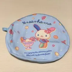 サンリオ ウサハナ 好きなものポーチコレクション ラウンドポーチ(ブルー)