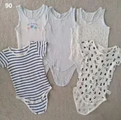 ベビー肌着 ロンパース 5枚セット 90cmのサムネイル
