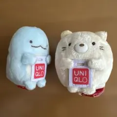 すみっコぐらし　ユニクロ限定　てのりぬいぐるみ とかげ　ねこ　マスコット