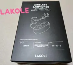 【LAKOLE/ラコレ】耳を塞がないイヤホン（マットブラック）のサムネイル