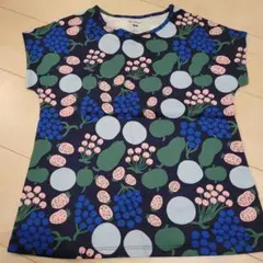 marimekko ネイビー Tシャツ 9-10