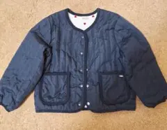 Petit main　プティマイン　120cm　キルティングジャケット　ネイビー