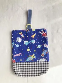ハンドメイド❇︎宇宙とロボットのシューズバッグ❇︎ 入園準備