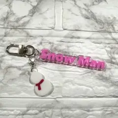 【あいあい様】SnowMan推し活キーホルダー、雪だるまチャーム