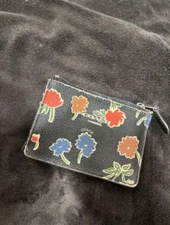 COACH フラワープリント カードケース