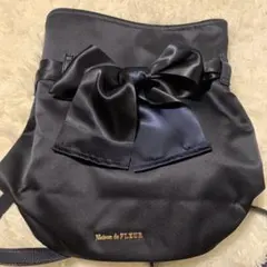 Maison de FLEUR♡巾着リボンリュック♡ネイビー♡新品