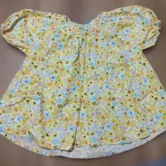 【未使用品】プティマイン　花柄リボン付きチュニック 120cm