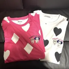 MAKAO and JOMA ハート柄Tシャツ M 2枚セット