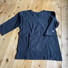 Champion T1011 ブラック 七分袖カットソー
