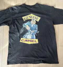 90s/camelキャメル両面プリントロンTシャツUSA製バドワイザーハーレー