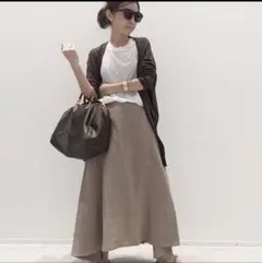 マディソンブルー 麻マキシスカートのサムネイル