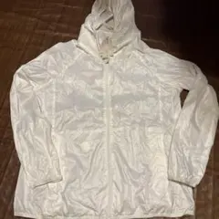 ユニクロホワイト XL ライトポケッタブルパーカー