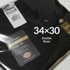 34×30【新品・未使用】ディッキーズ　ダブルニー　85283　・BLACK・