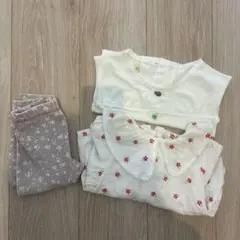 女の子ベビー　春夏服　トップス　ズボン　まとめ売り　80