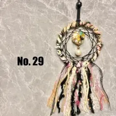 New‼️ No.29 ハロウィン×オリジナルドリームキャッチャー ピンク　黒色