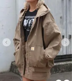 WEGO ワーカーズフードブルゾン ベージュ