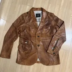 美品　L　inc. PAZZO COMPANY パッゾ　革ジャン　ライダース 2025年最新】PAZZO メンズ レザージャケット・ライダースの人気