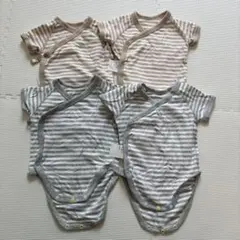 UNIQLO ボディースーツ ボーダー 60 双子