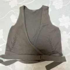 LEPSIM カーキ ニットベスト