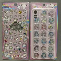 ジュエルプチドロップ　おはじきシール　もちもちぱんだ　２枚セット