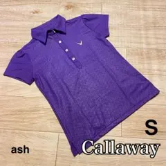【Callaway】キャロウェイ　ゴルフポロシャツ　パープル　S