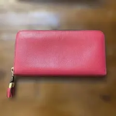 Epoi エポイ 本革 ラウンドファスナー長財布 ボルドー タッセル レザー