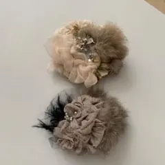 コサージュ 2点セット パール 花 フォーマル 入学式 卒業式