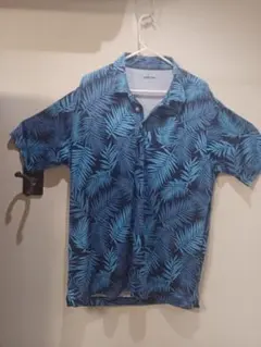 Lands' End 半袖シャツ 青い葉柄のサムネイル