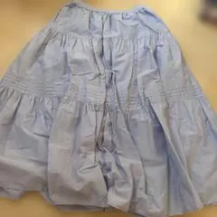 水色 フレアスカート サイズF