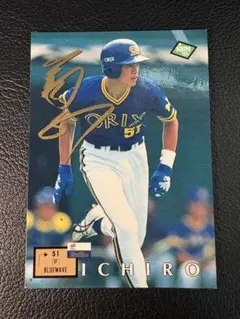 BBM95イチロー ゴールドプリント サインカード ベースボールマガジン