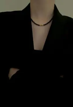 LORO ネックレス amulet Onyx necklace 4mm×40cm - メルカリ