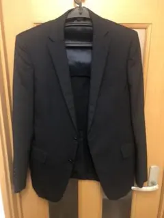 夏用メンズリクルートスーツ上下(ネイビー)