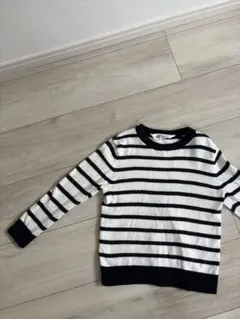 ストライプ長袖セーター