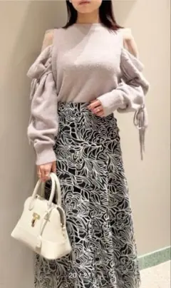 美品✨スナイデル✨オーガンカッティングレーススカート
