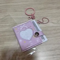 ミニコレクトブック　キーホルダー　ピンク　ハート