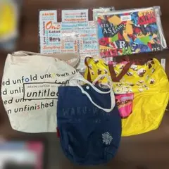 嵐　トートバックと小さなうちわ６個ー2388