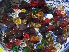 ヨーロッパ ヴィンテージビーズ ロンデル 70ｇ サイズ・カラーMIX 大量
