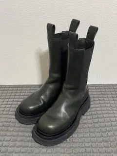 美品 BOTTEGA VENETA ラグ チェルシーアンクルブーツ 24 - メルカリ