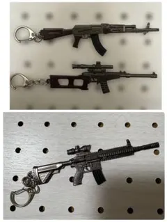 ミリタリー　キーホルダー　AKM VSS M416 PUBG 銃のサムネイル