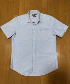 TOMMY HILFIGER 半袖シャツ スリムフィット ブルーのサムネイル