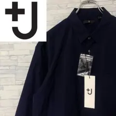 【新品未使用】+J ユニクロ ブロードシャツ 長袖シャツ ネイビー L