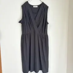 マタニティ　ワンピース　ミルクティー
