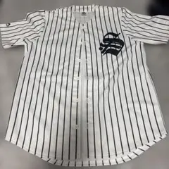 Majestic ベースボールシャツ ピンストライプ STADIUMゲームシャツのサムネイル