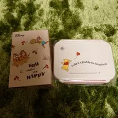くまのプーさんお弁当箱＆チップとデールのタンブラー
