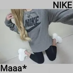 NIKE　ド定番　激かわ　ロゴ　ロンT　GET!すべき！