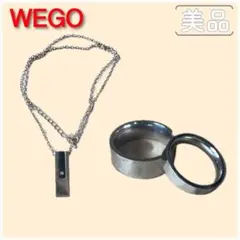 【美品】WEGO ネックレス&リング×2 セット販売(バラ売り要相談)のサムネイル