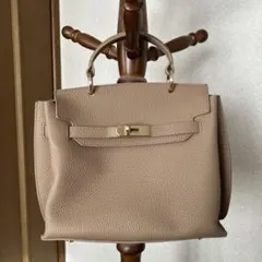 り*ー様 ベージュ 本革バッグ
