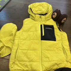 mont-bell Kid's 120 フード付きダウンベスト