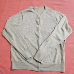 無印良品ウール100% ベージュ カーディガン Lサイズ